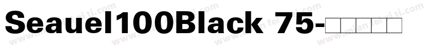 Seauel100Black 75字体转换